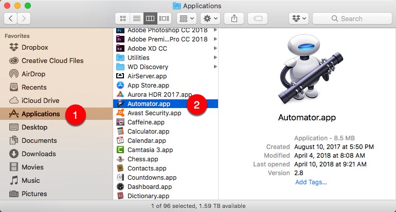 Desktop search app for mac